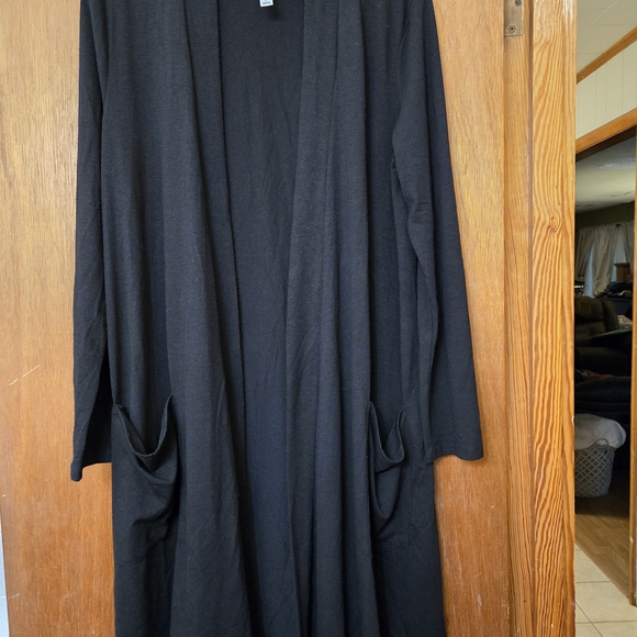 Zenana Outfitters Jackets & Blazers - Zenana Outfitters Black Long Open Cardigan